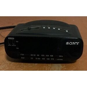 Sony ICF-C212 Dream Machine Digital Alarm Clock AM/FM Radio Tested Working‎